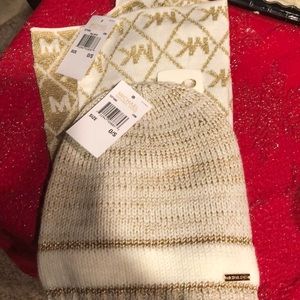 Michael Kors hat and scarf bundle